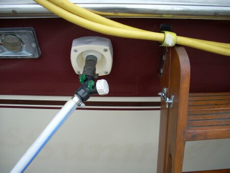 water hookup boatside